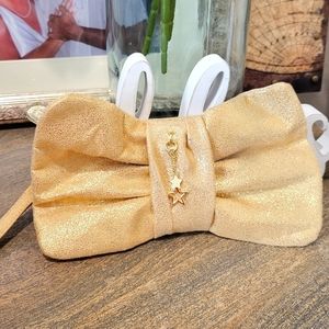 Metallic gold clutch purse